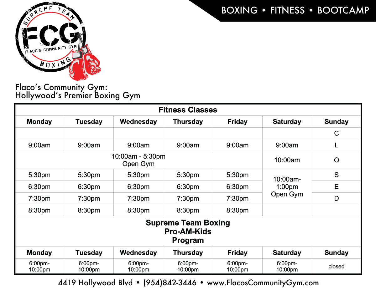 The-FCG-Schedule